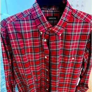 Plaid Orvis casual shirt